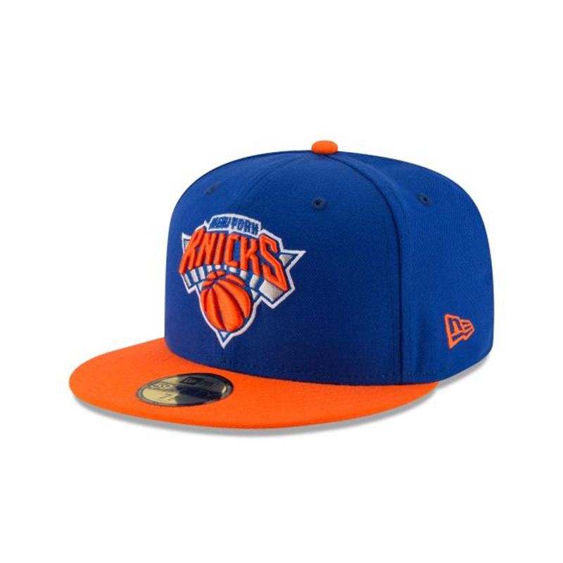 NBA New York Knicks 2tone 59Fifty Fitted (NIP0451) - Blue New Era Caps